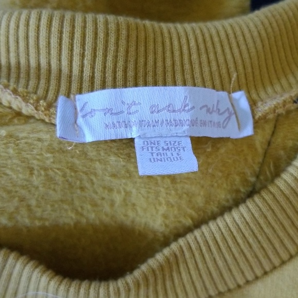 Open Back Sweatshirt OSFA - Picture 5 of 5